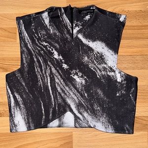 Zara galaxy crop top